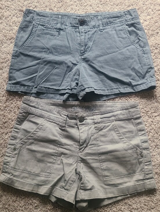 Merona Pants - Y2K Shorts Lot 2 Pairs Women's Size 8 Camo Chino Outdoor Comfy Preppy Merona